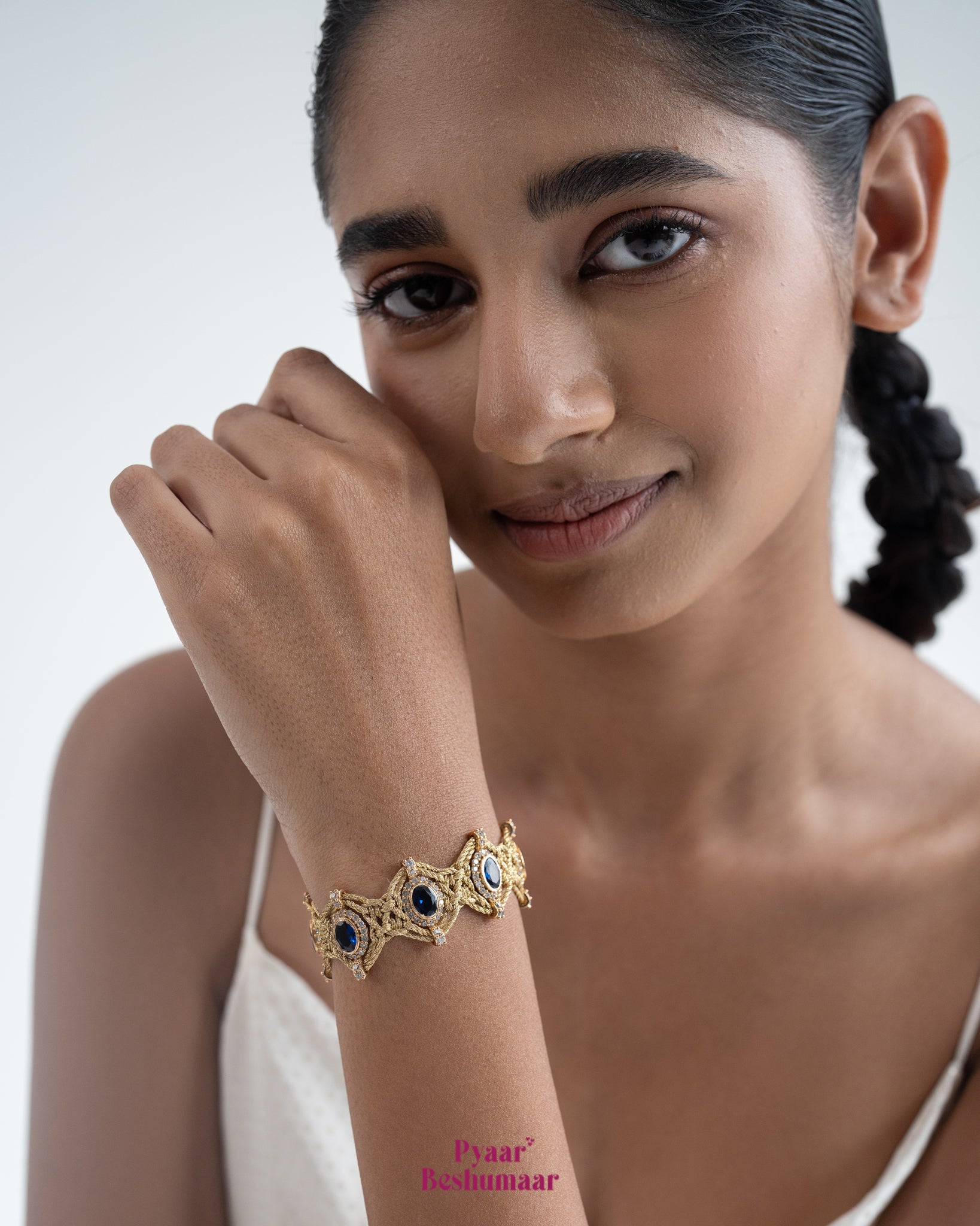 Aztec Sapphire Bracelet