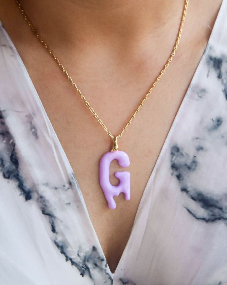 Drip Drop Pendant In Blueberry
