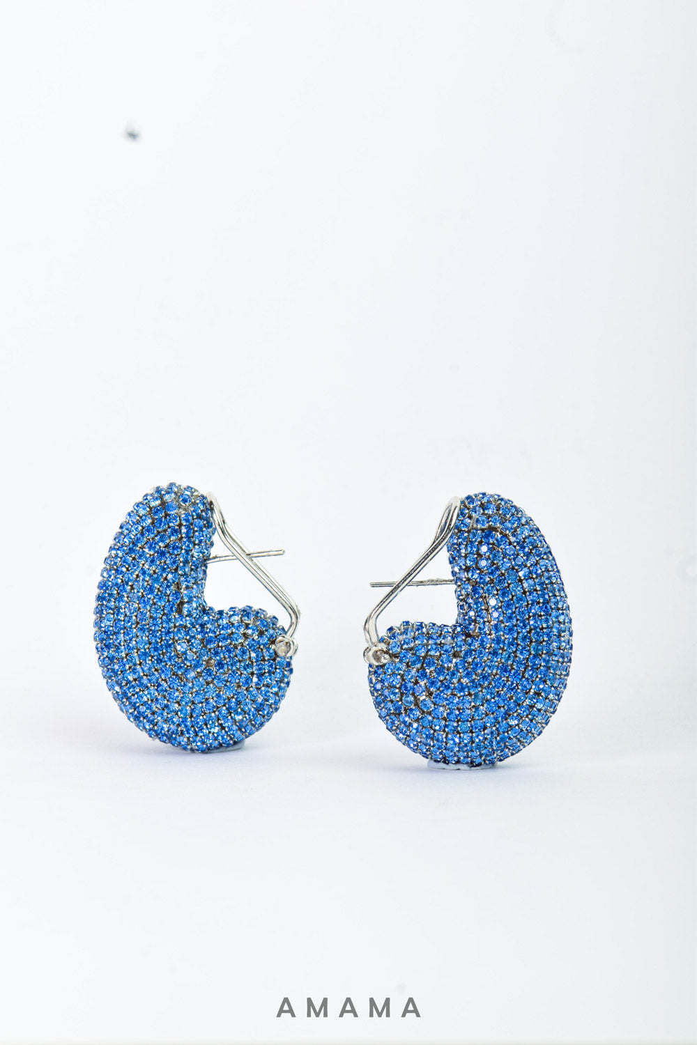 Amama,Kaju Earrings In Cerulean Blue