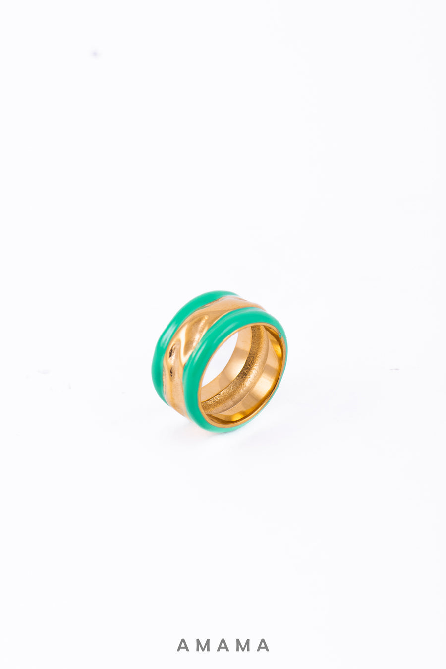 Amama Green Ring