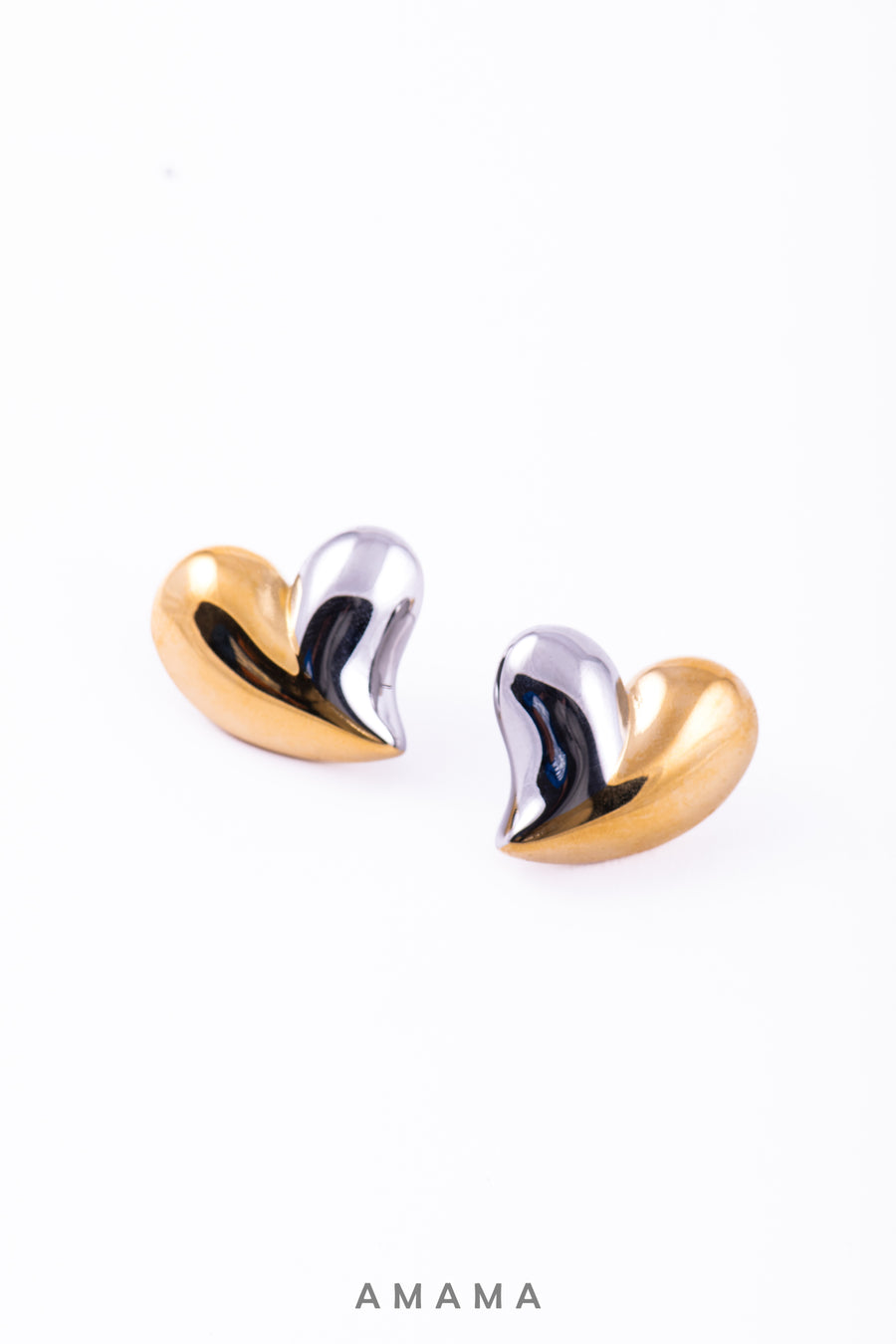 Amama Gold Silver Earring