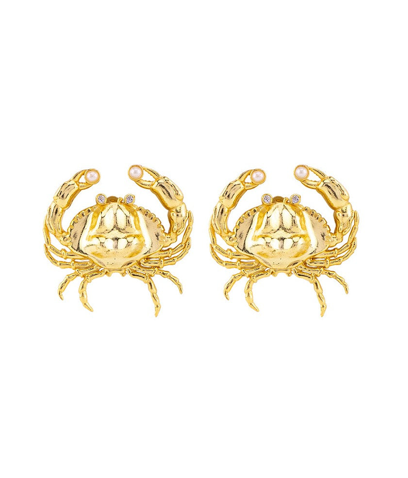 Amama,Crab Earrings