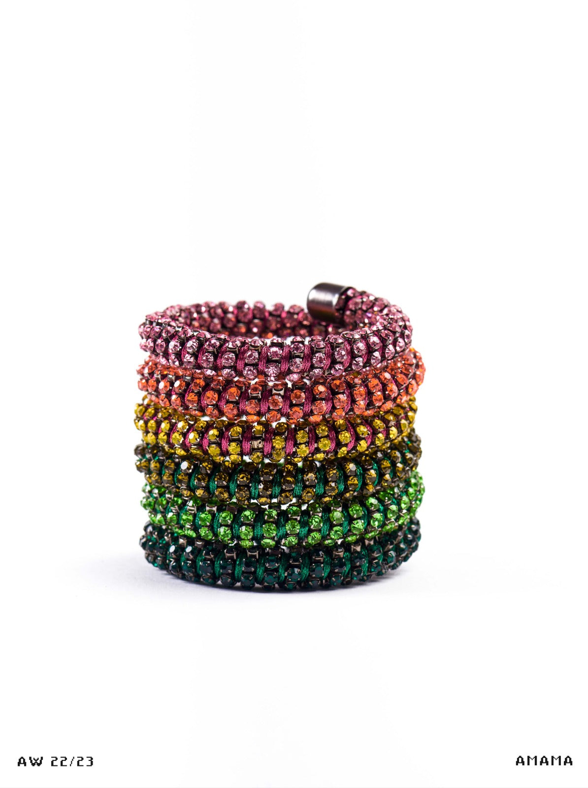 Amama,Tortile Wrap Bracelet In Multicolour