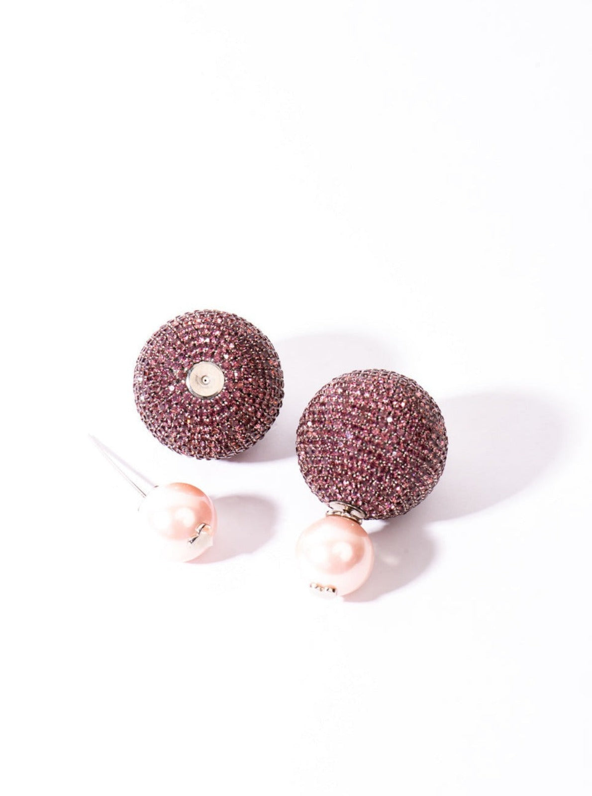 Amama,Mini Meteor Earrings In Lilac