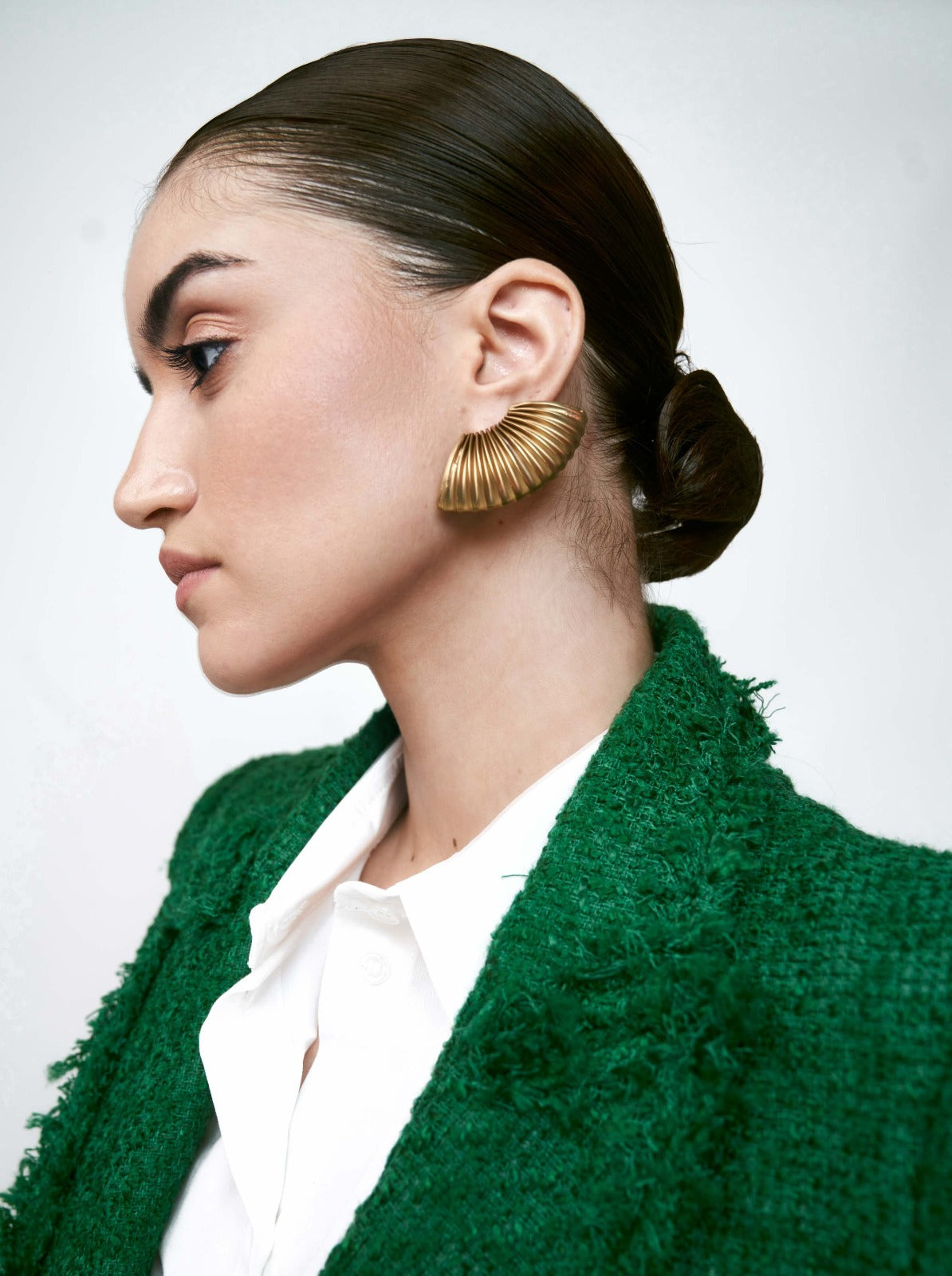 Amama,Auryn Earrings In Gold Graphite