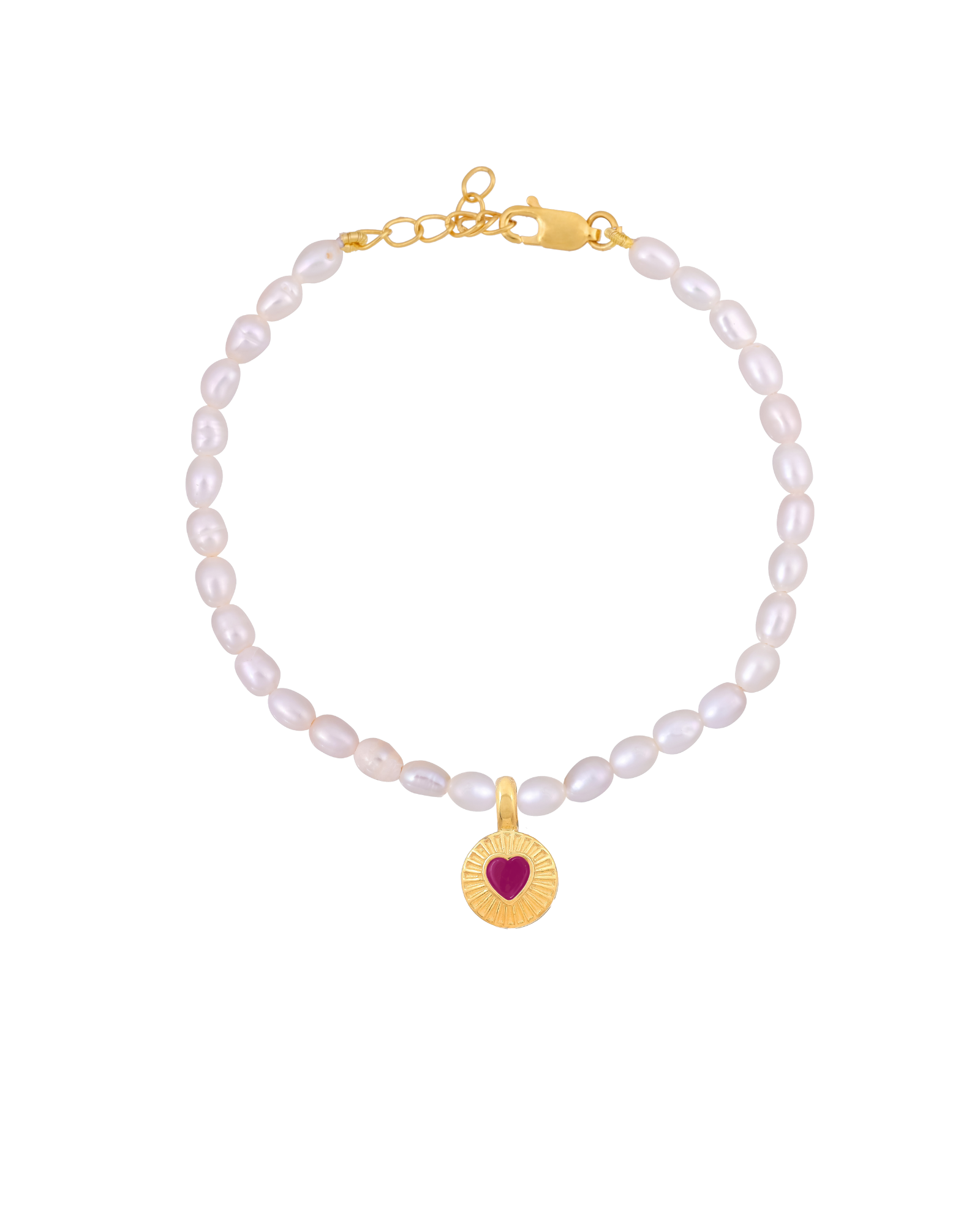Amama,Pearl Heart Bracelet