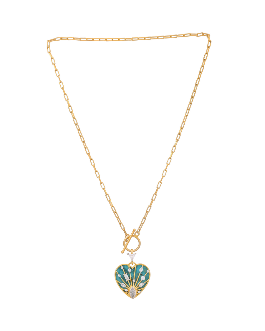 Glow Radiance Heart Pendant With Chain