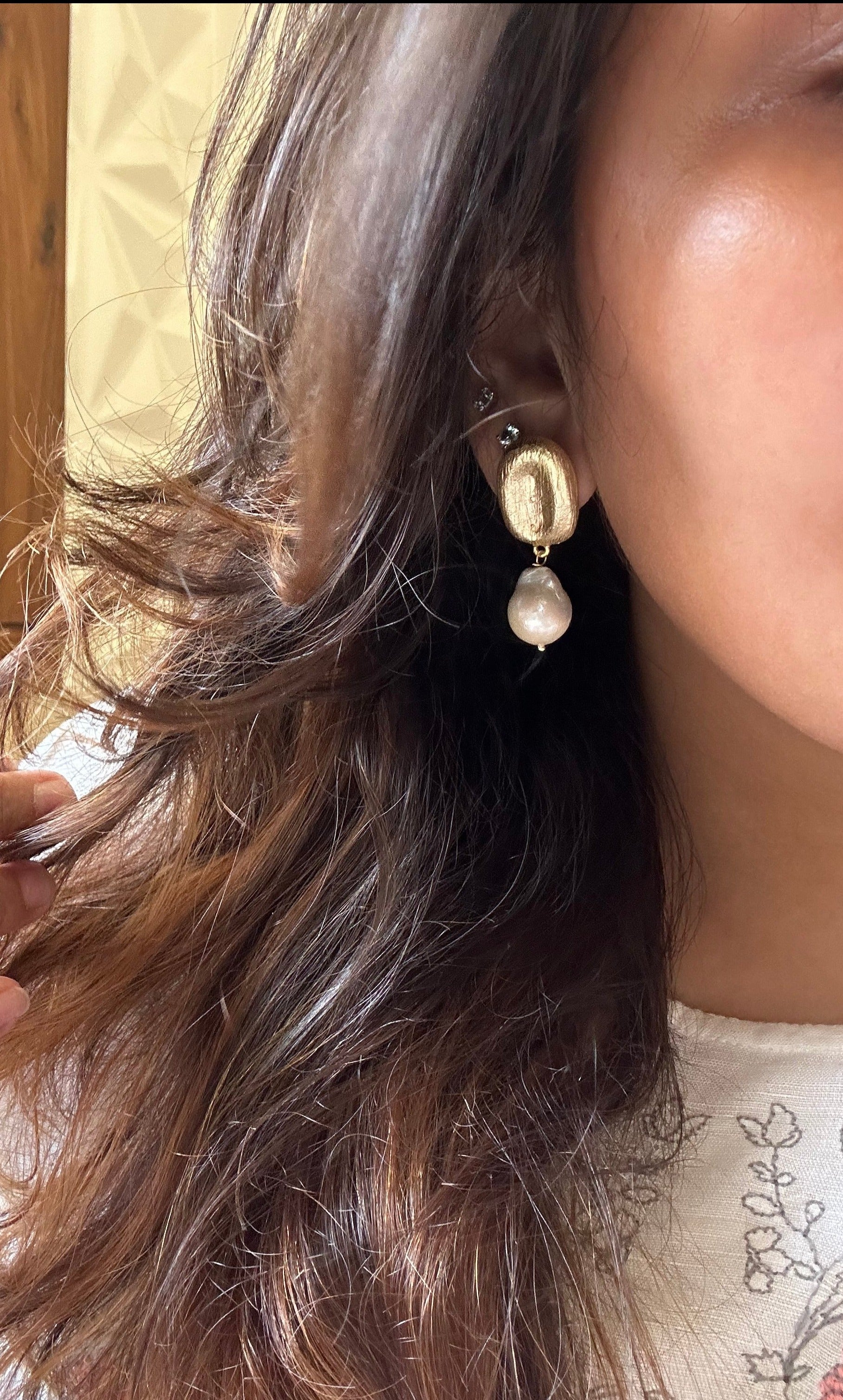 Amama,Monalisa Pearls Earrings