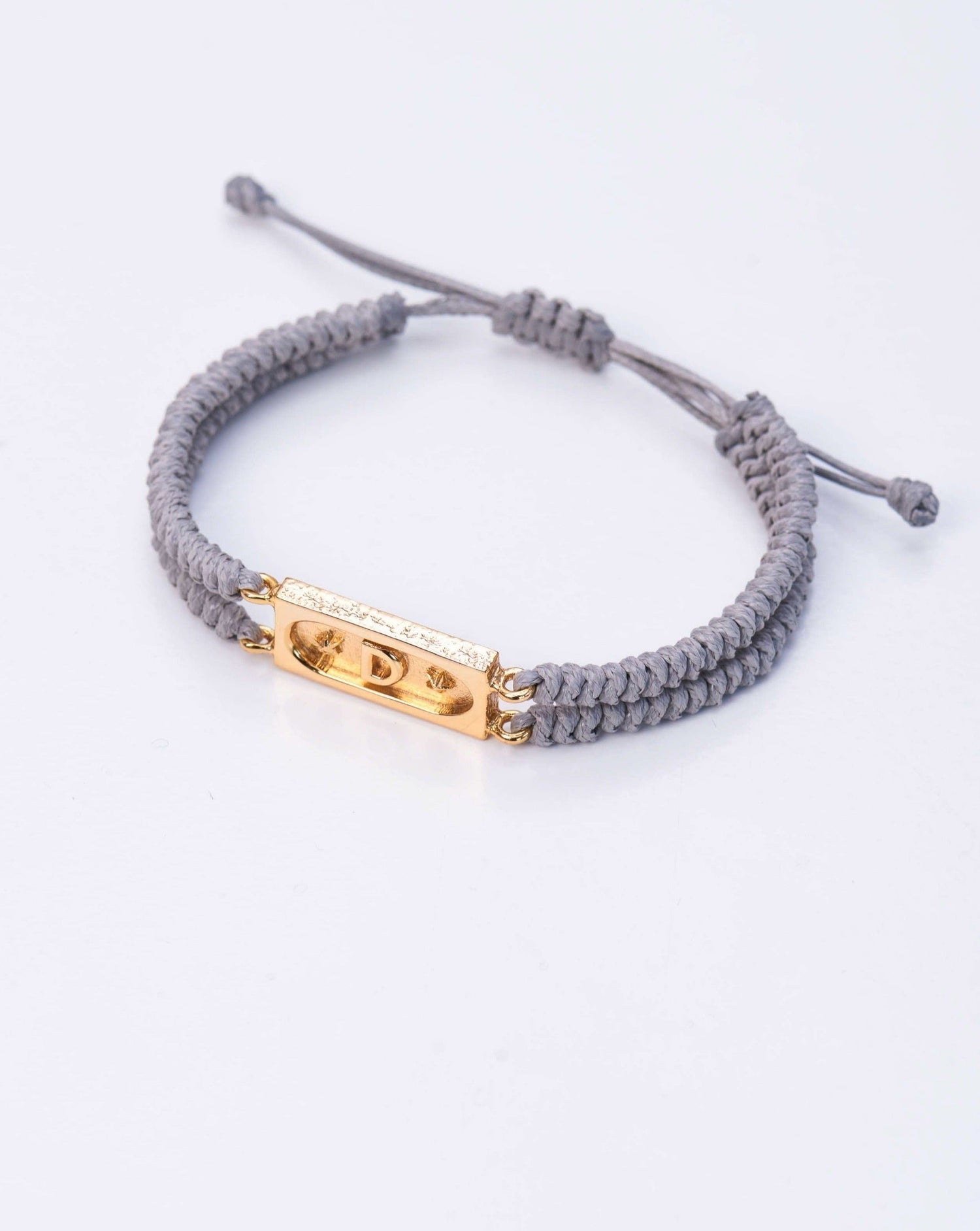 Brick Bond Bracelet In Smoke Grey