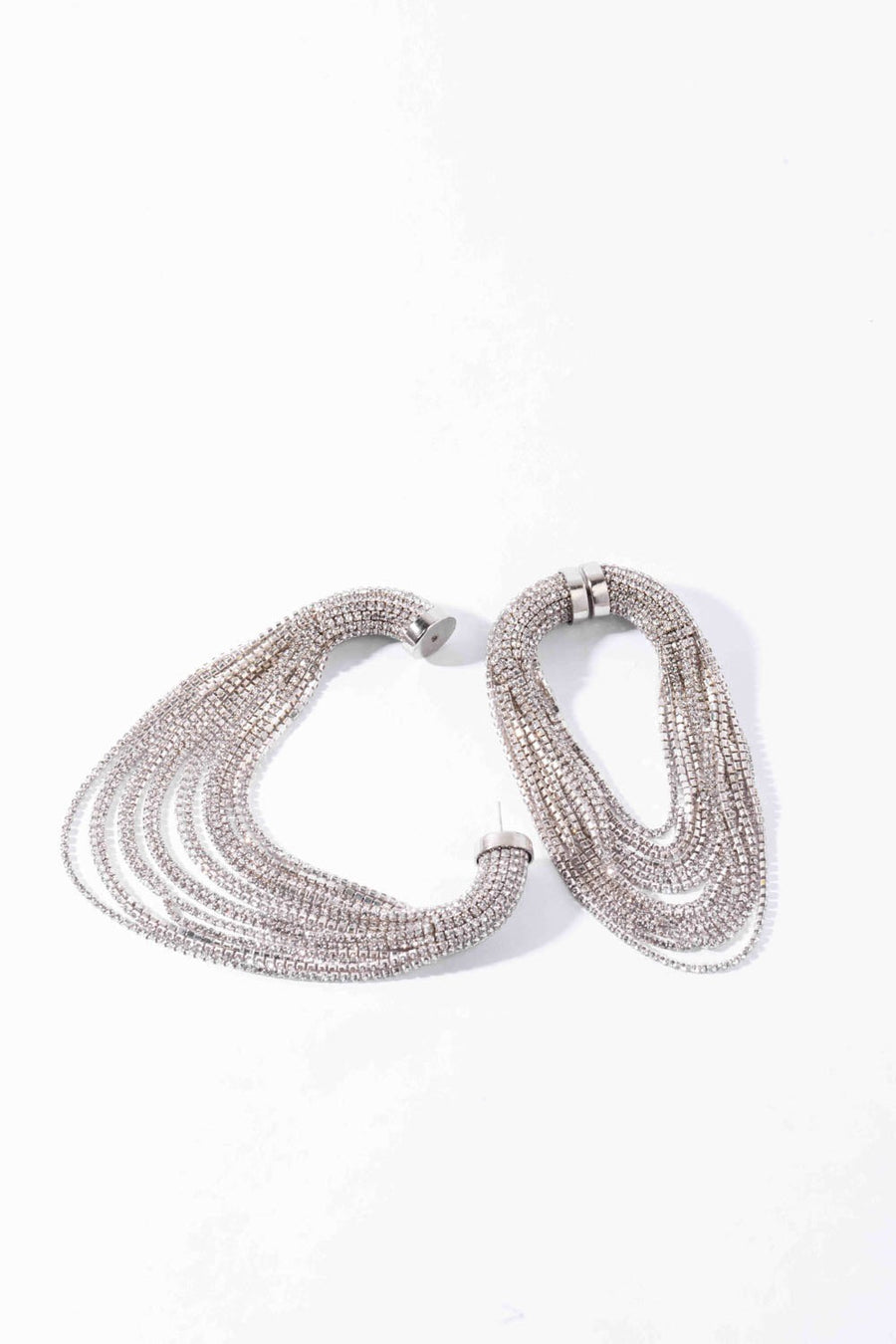 Infinity Fall Danglers In Sparkling White Amama