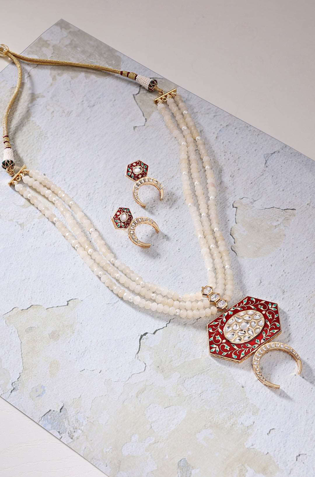 Amama,Beaded Necklace Set