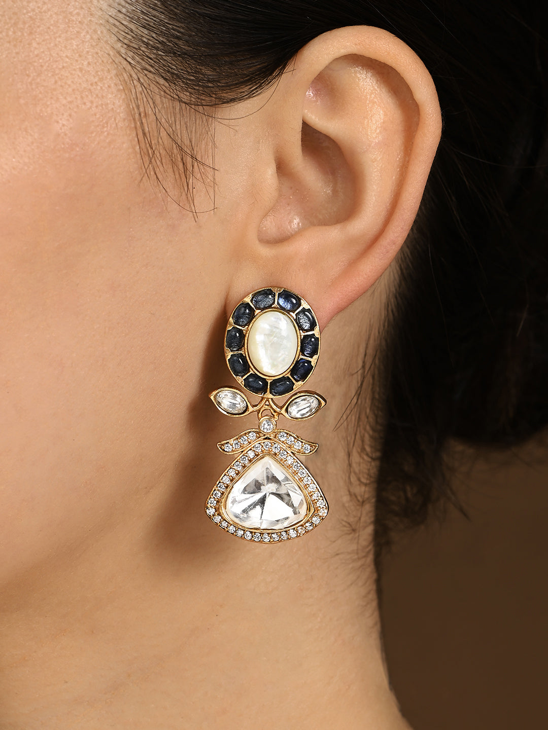 Amama,Opulent Polki Earrings