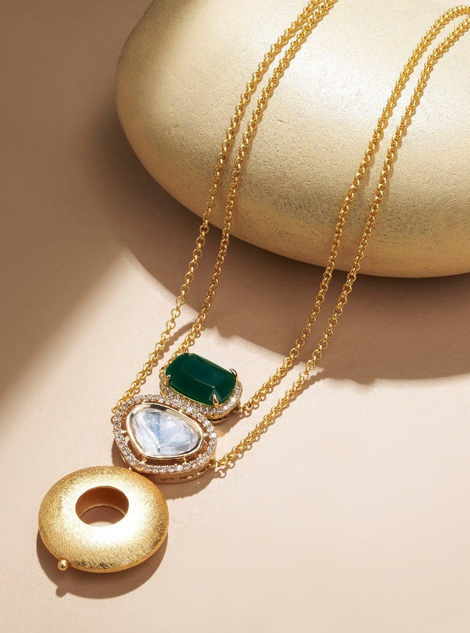Amama,Wondrous Emerald Necklace