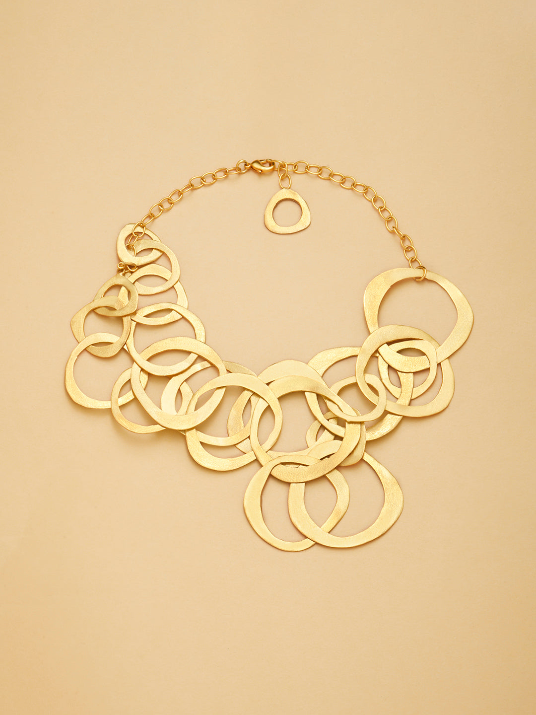 Amama,Flat Infinity Loop Necklace