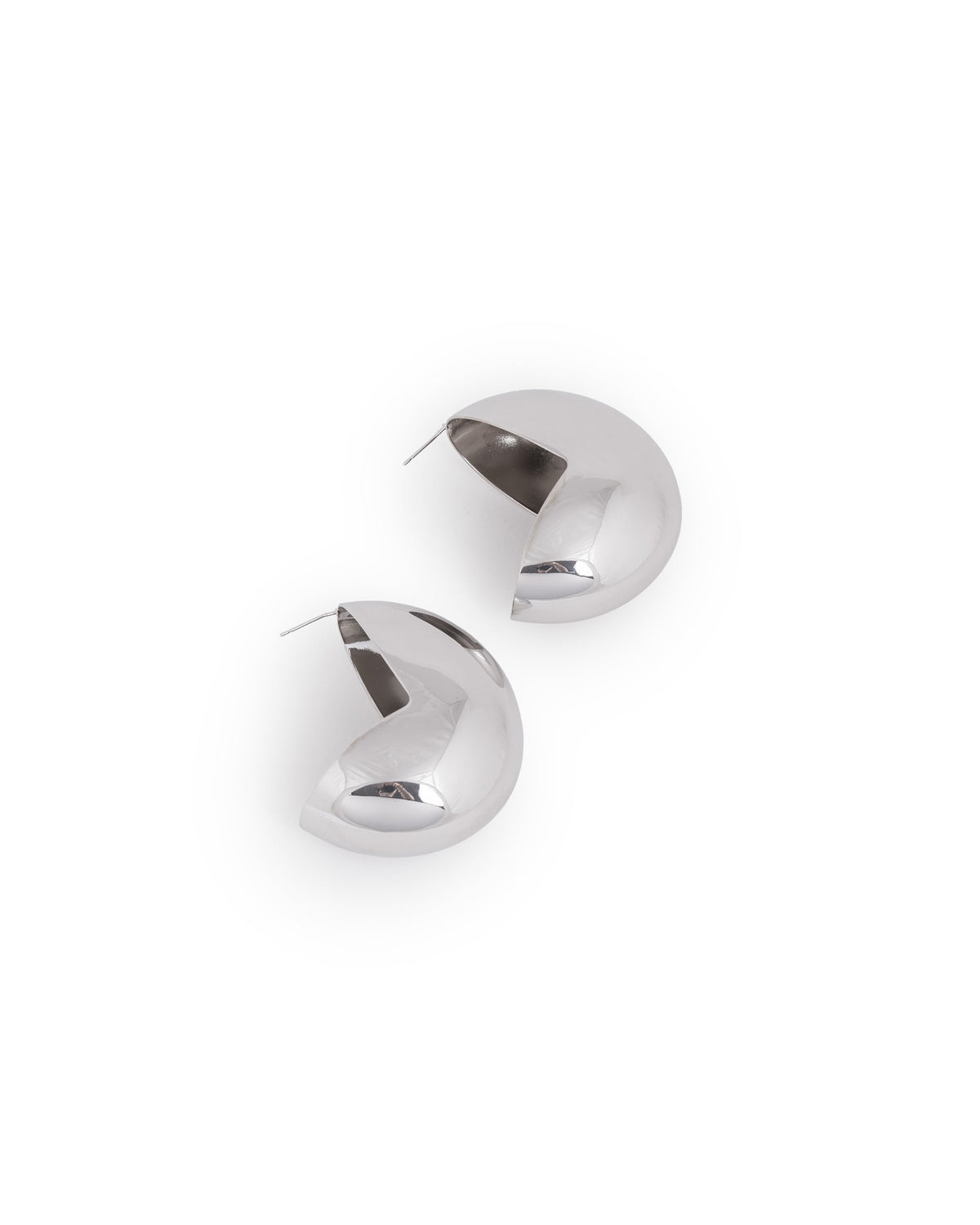 Julie Studs in Chrome