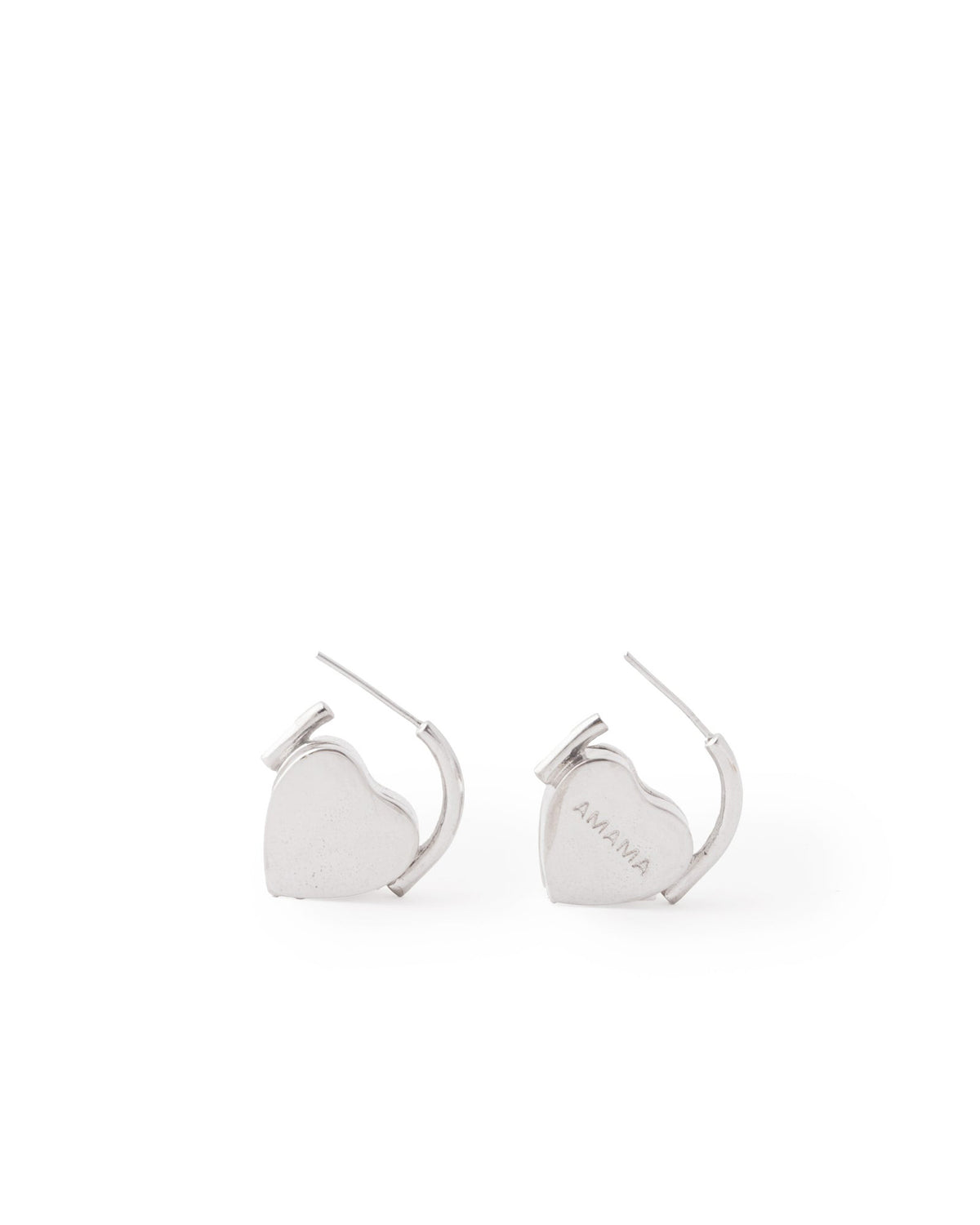 Love Charm Earrings in Silver