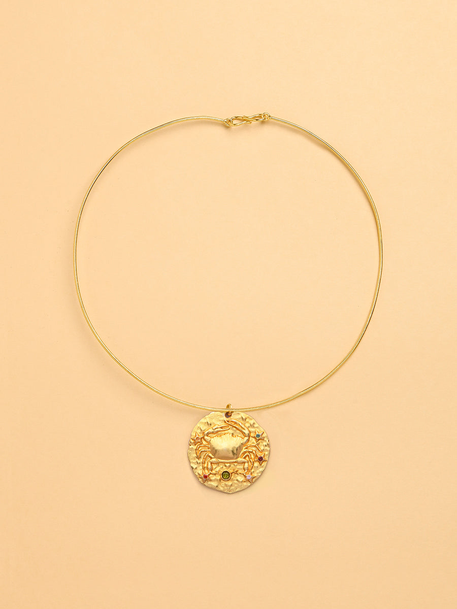 Torque Style Celestial Necklace