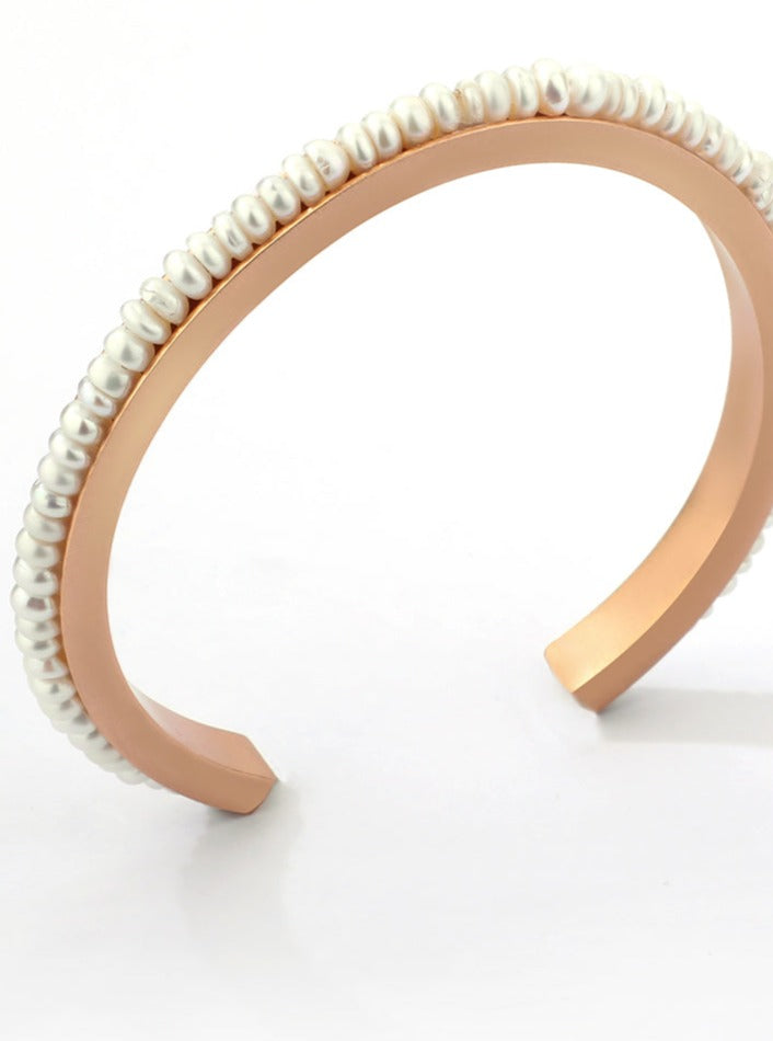 Sunglow Bangle With Pearls