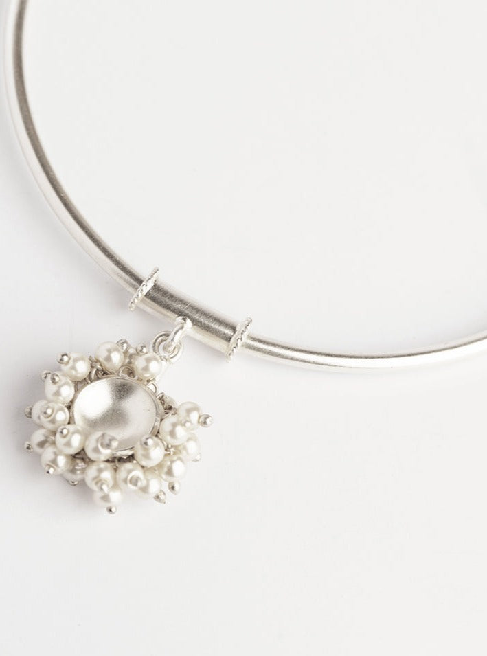 Pearl Silver Arm Band