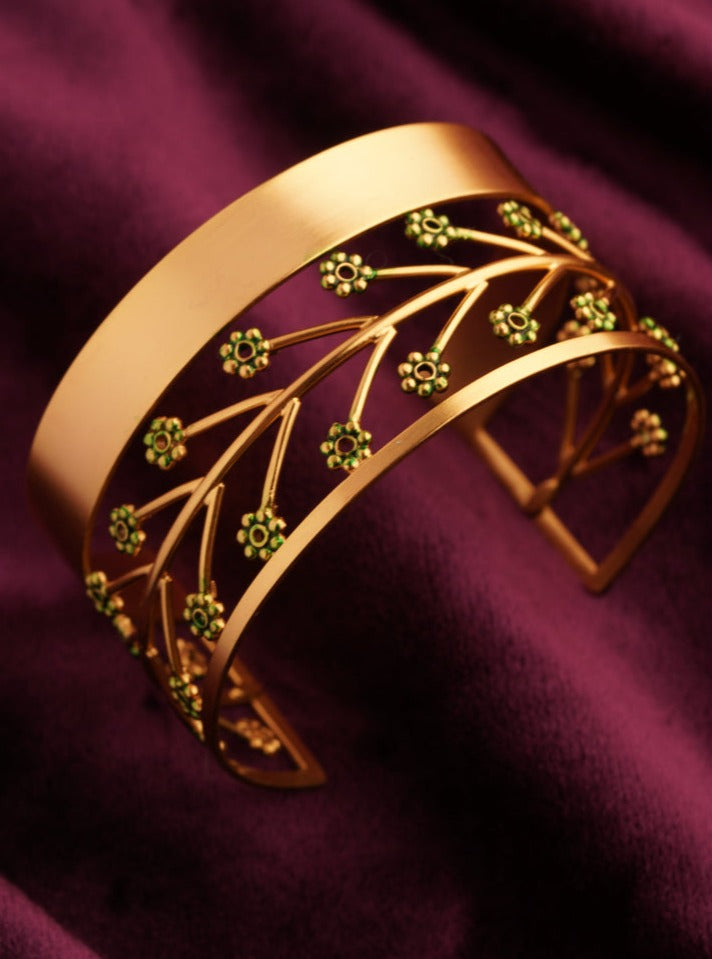 Amama,Solar Mettle Gold Plated Cuff