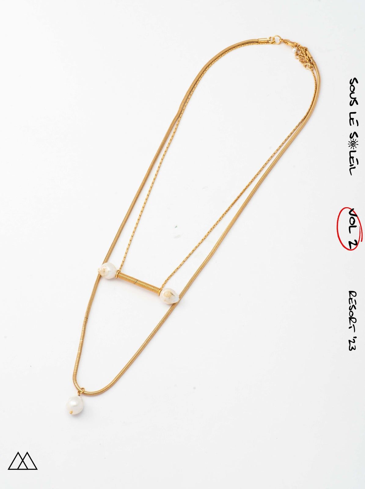 Amama,Pearl Trail Necklace