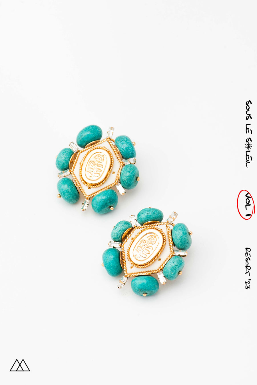 Turq Hexapod Earrings