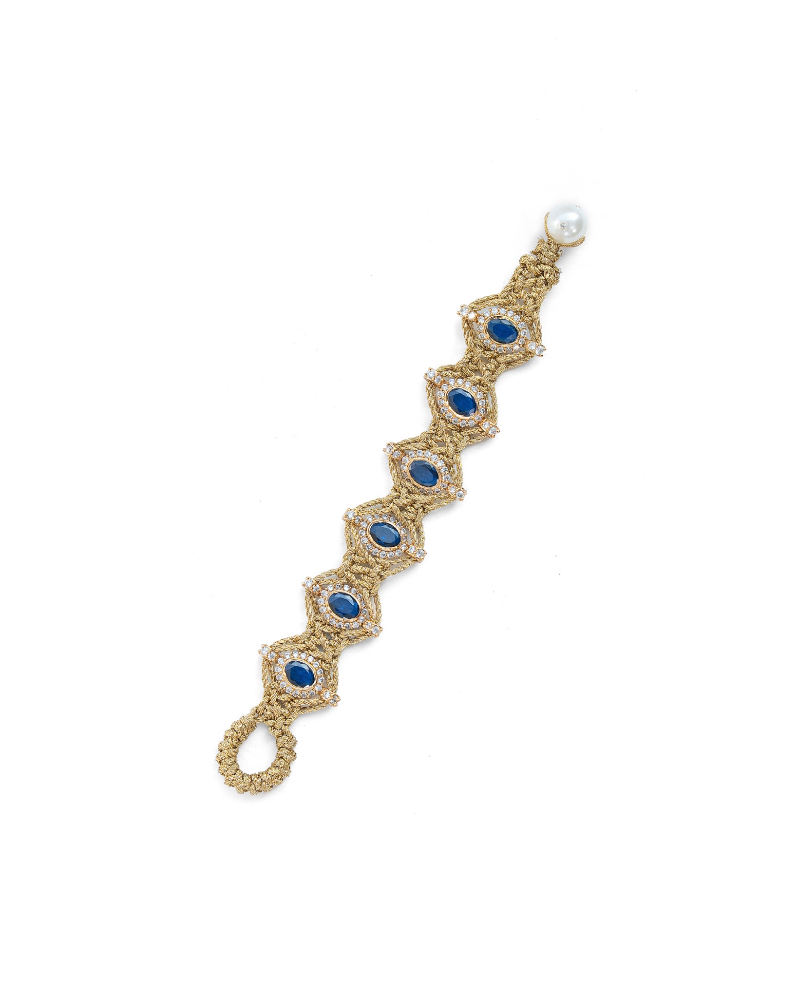 Aztec Sapphire Bracelet