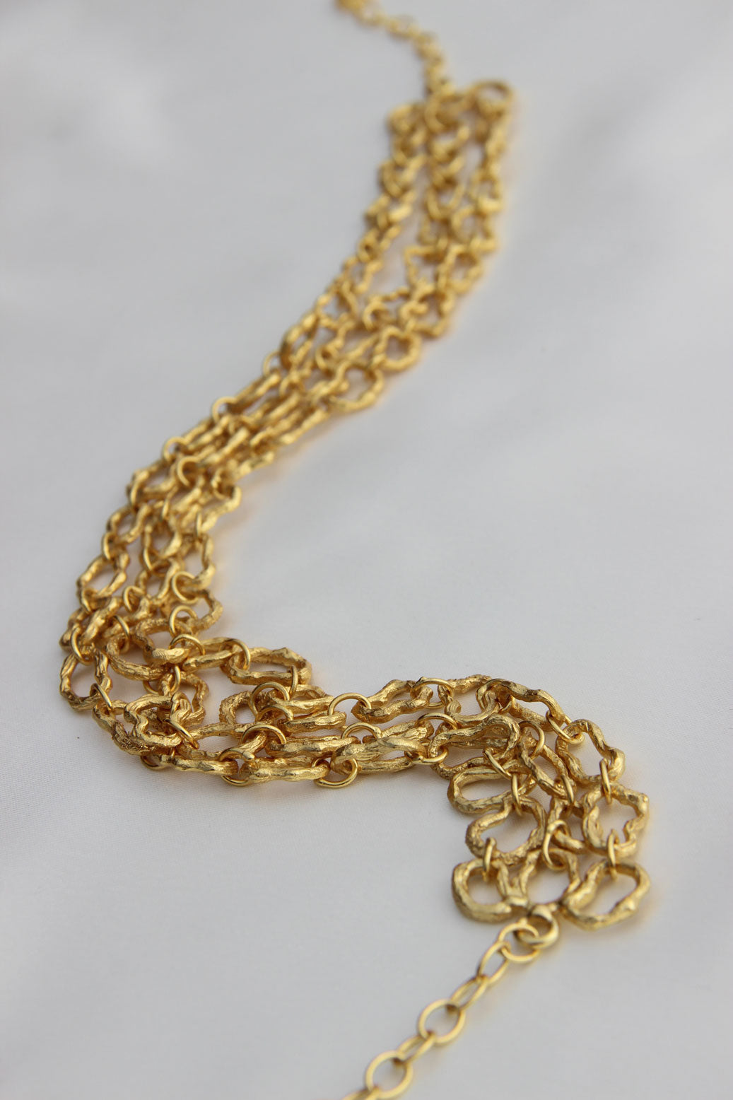 Amama,Textured Chain Necklace
