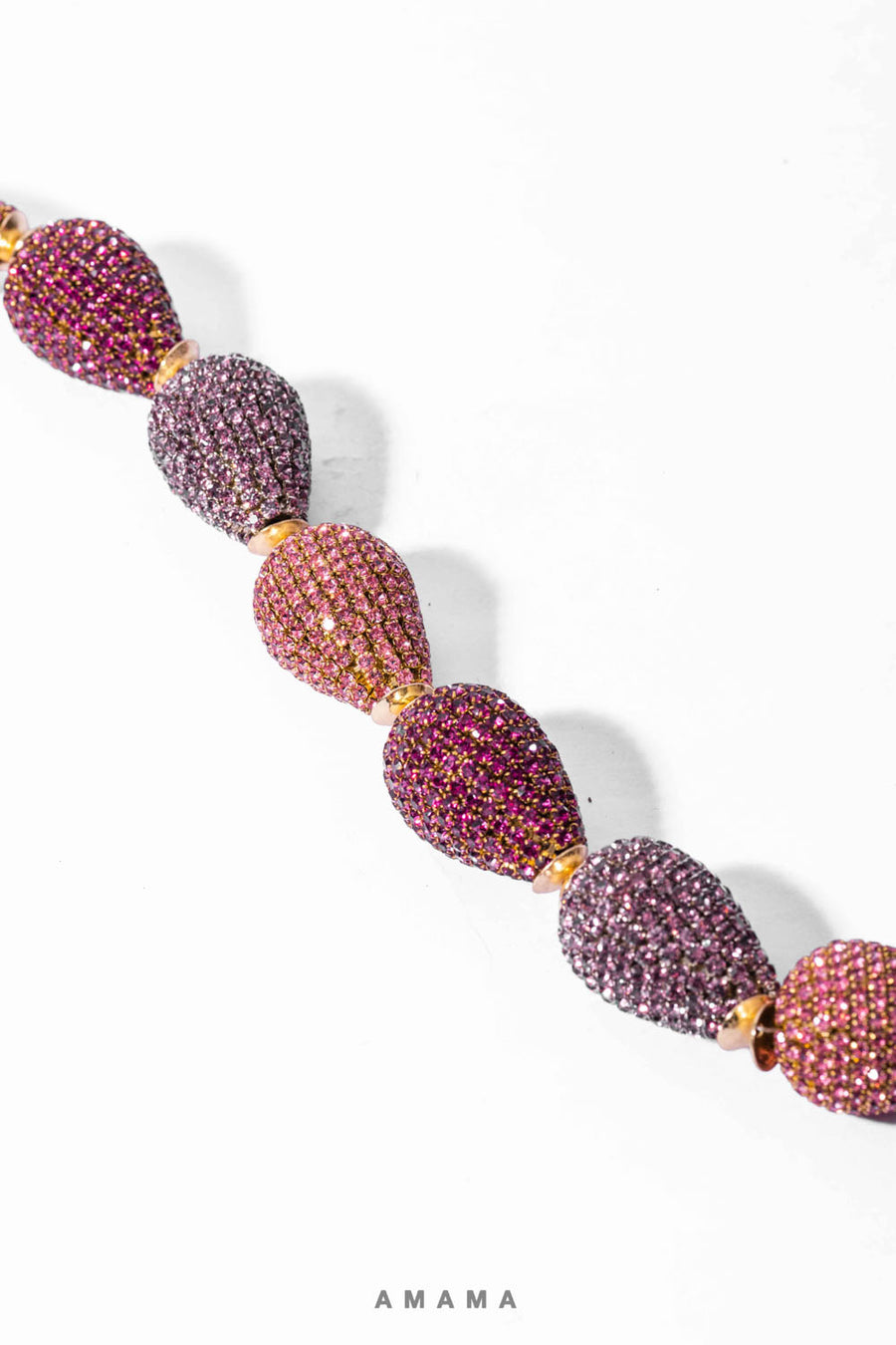 Thin Pyrus Necklace in Pink Ombre Amama