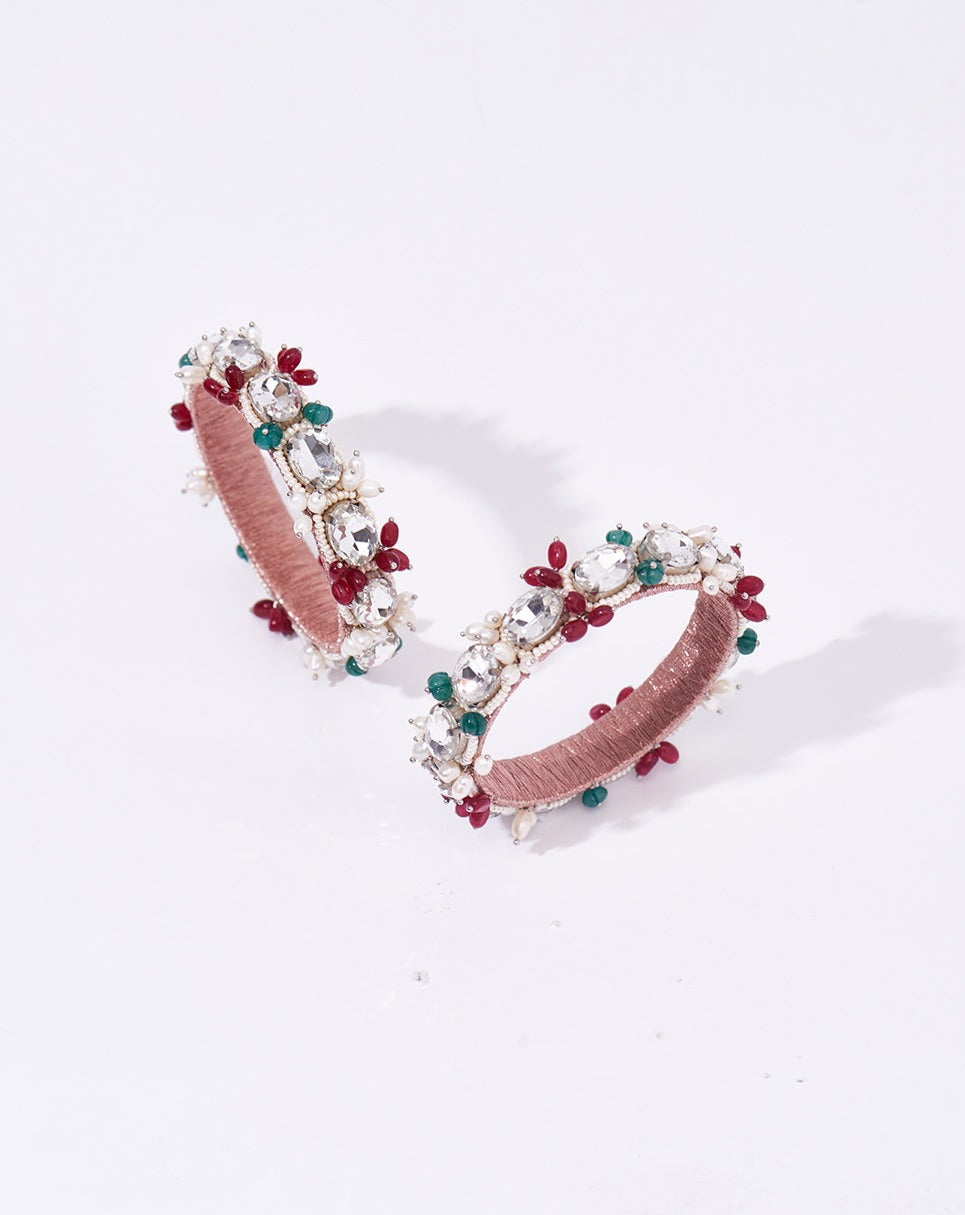 Trellis Bangles - Set of 2
