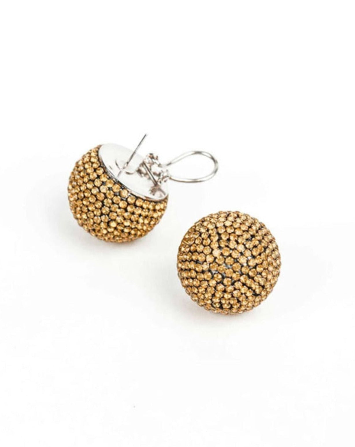 Nano Aurora Studs In Champagne Gold