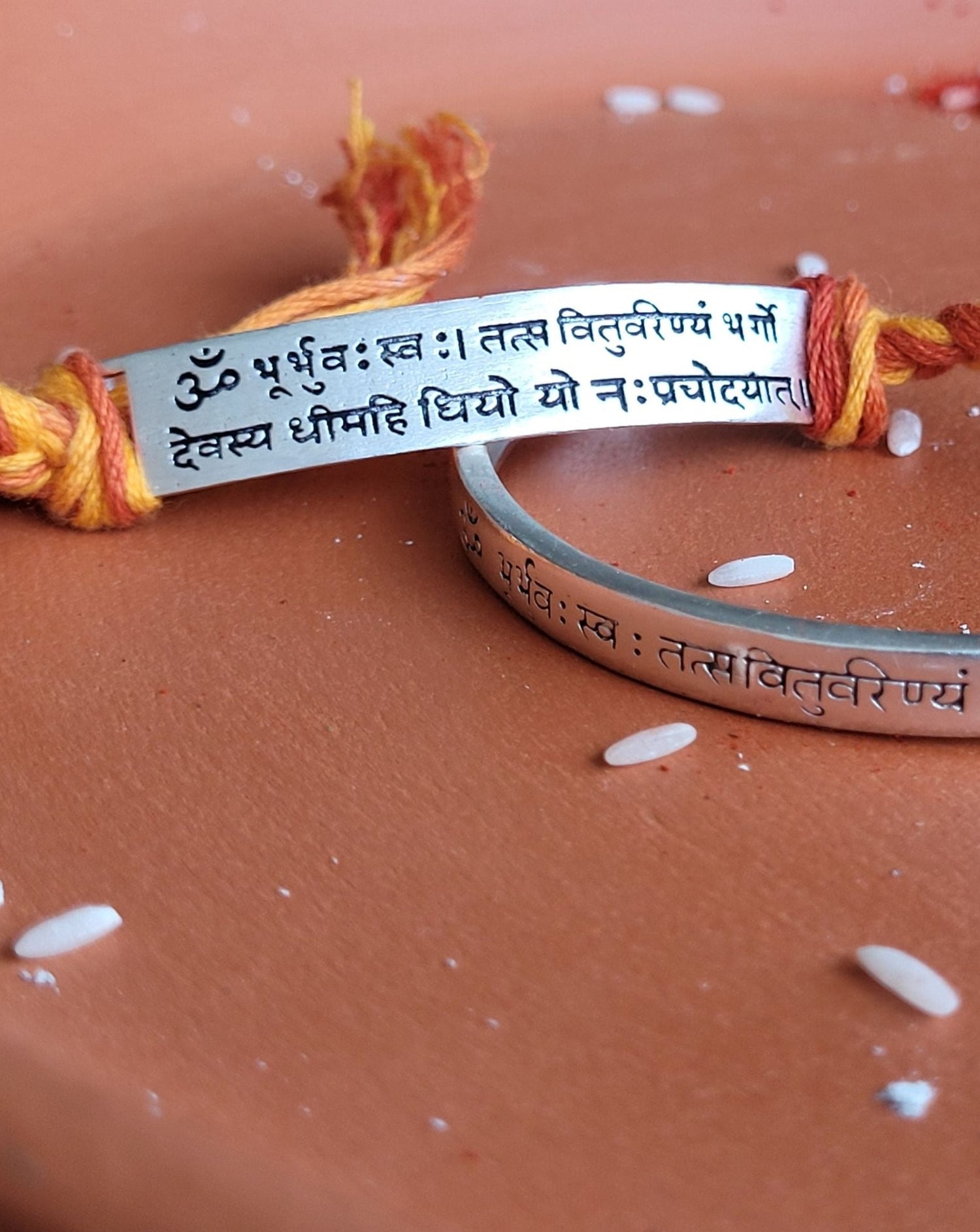 92.7 Silver Pair of Gayatri Mantra