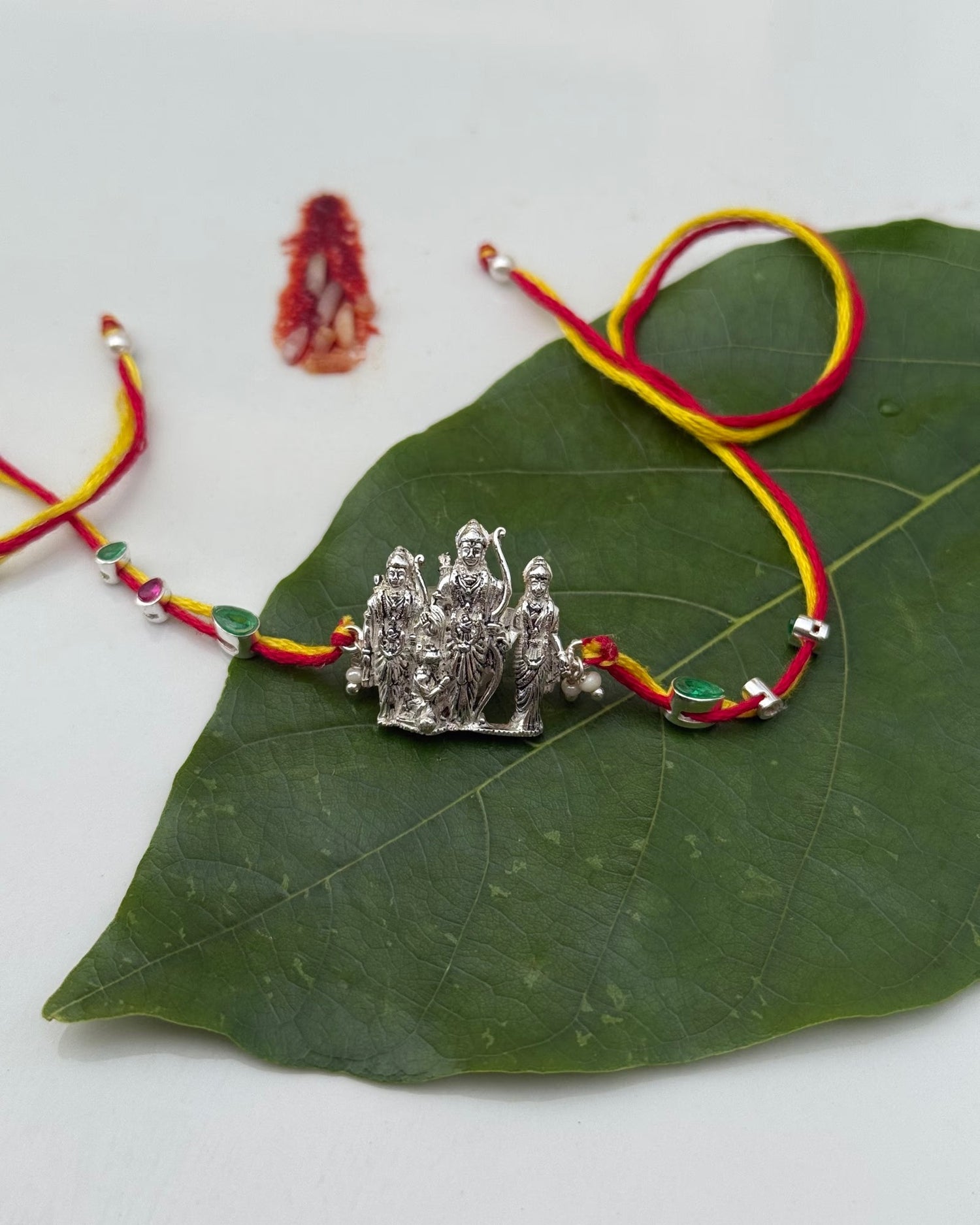 Ram Pariwar Rakhi in Silver
