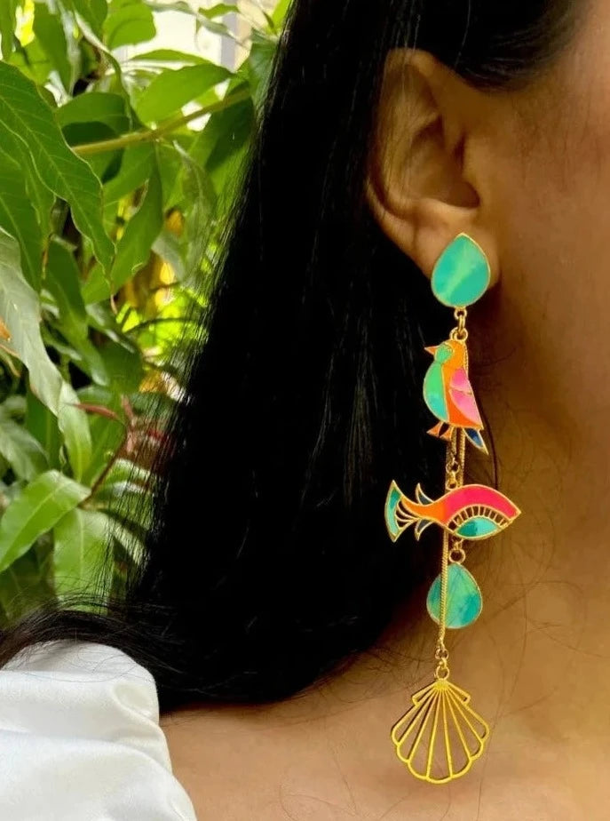 Bird And The Fish Earrings
