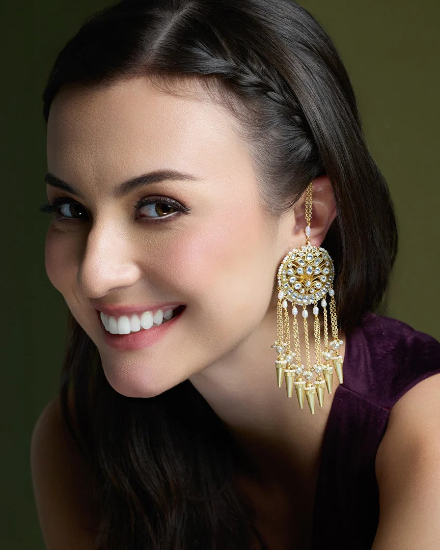Zaria Kundan Drops