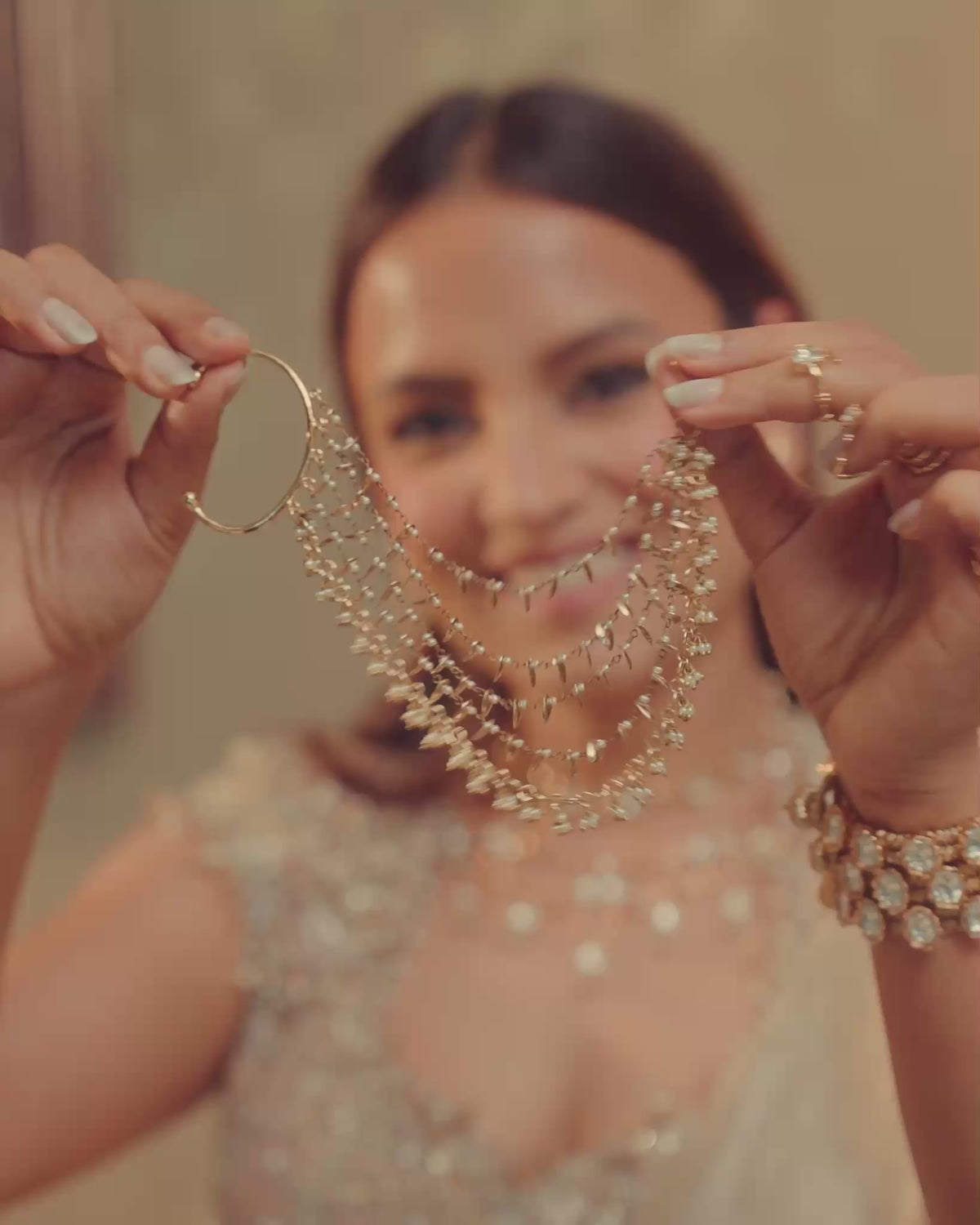 Mogra Bageecha Sahara in Pearls and Gold