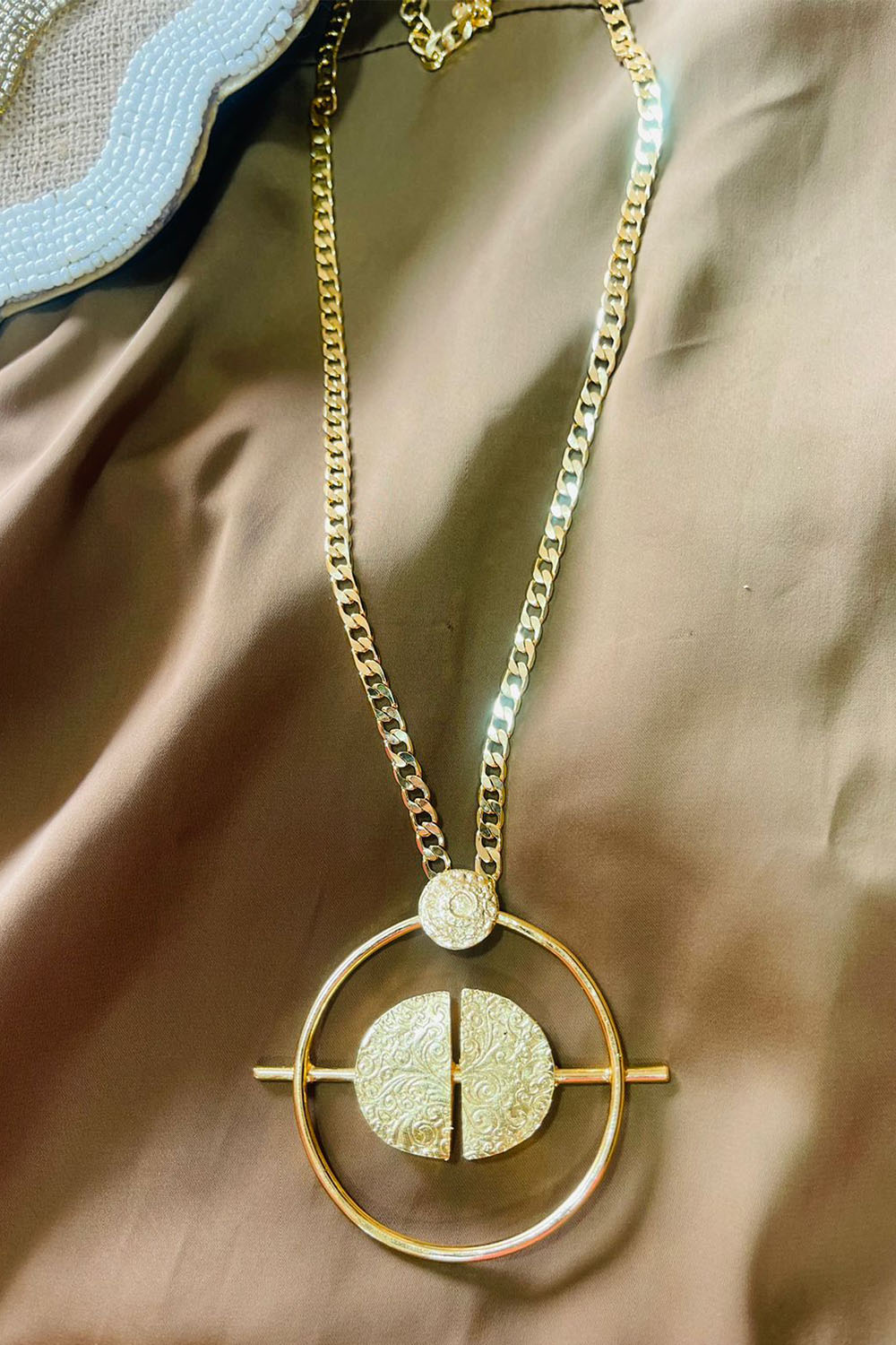 Amama,Half D shaped pendant