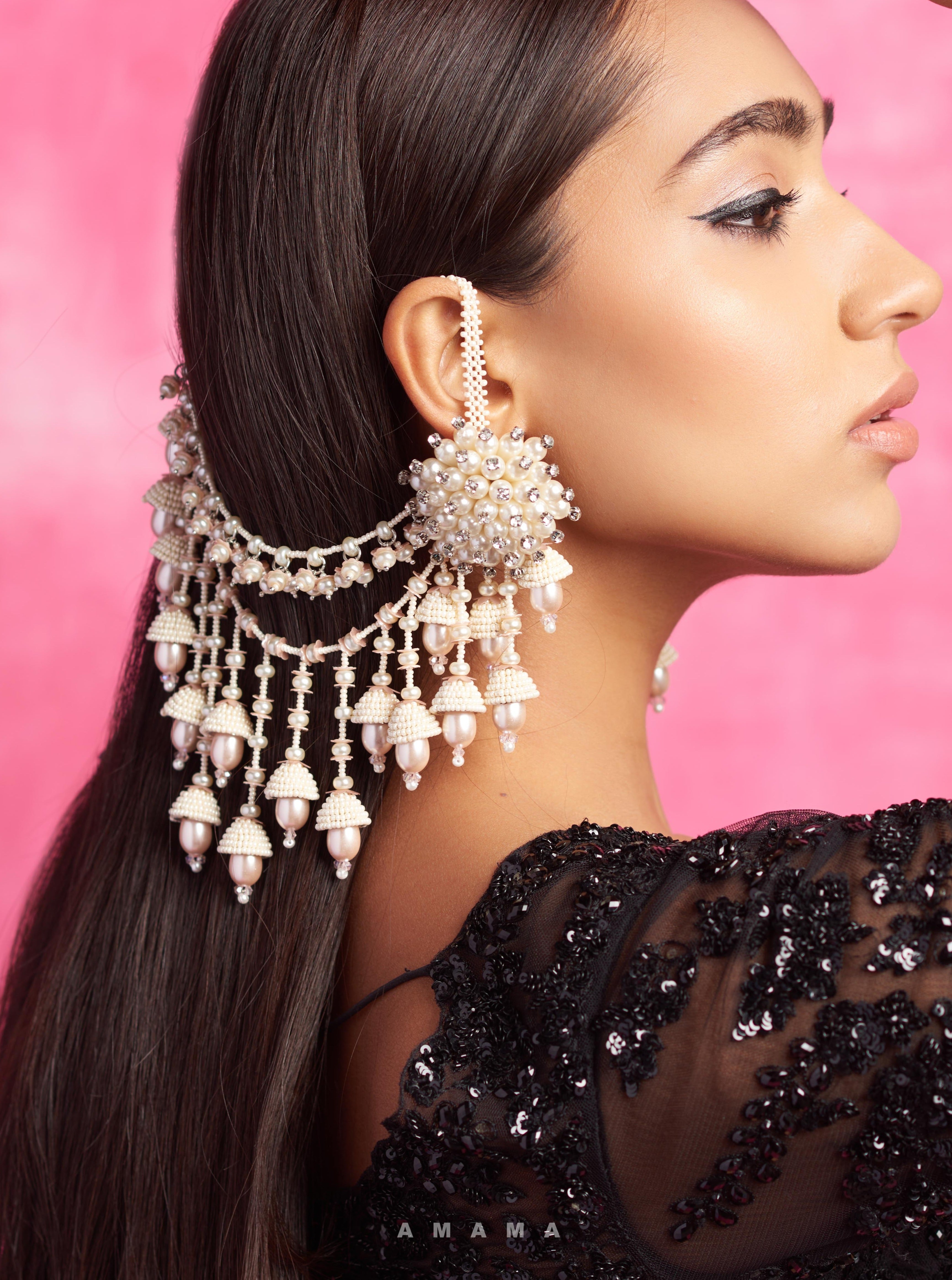 Amama,Conoidal Rose Sahara Earrings