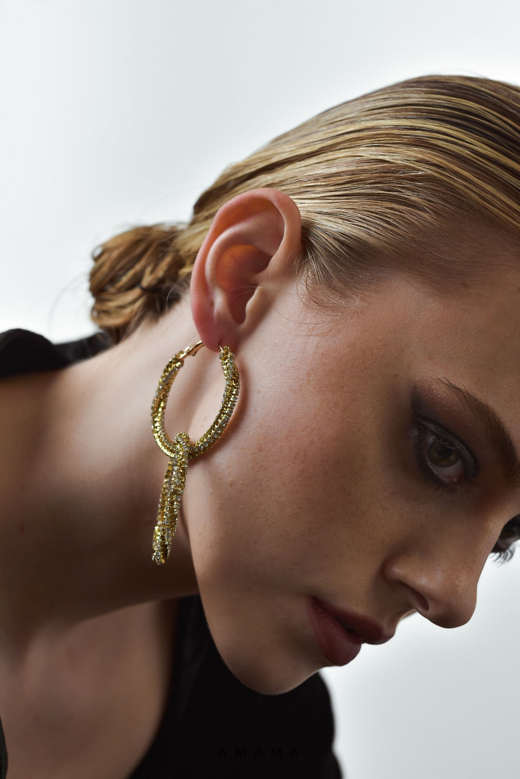 Amama,Verona Double Loop Earrings