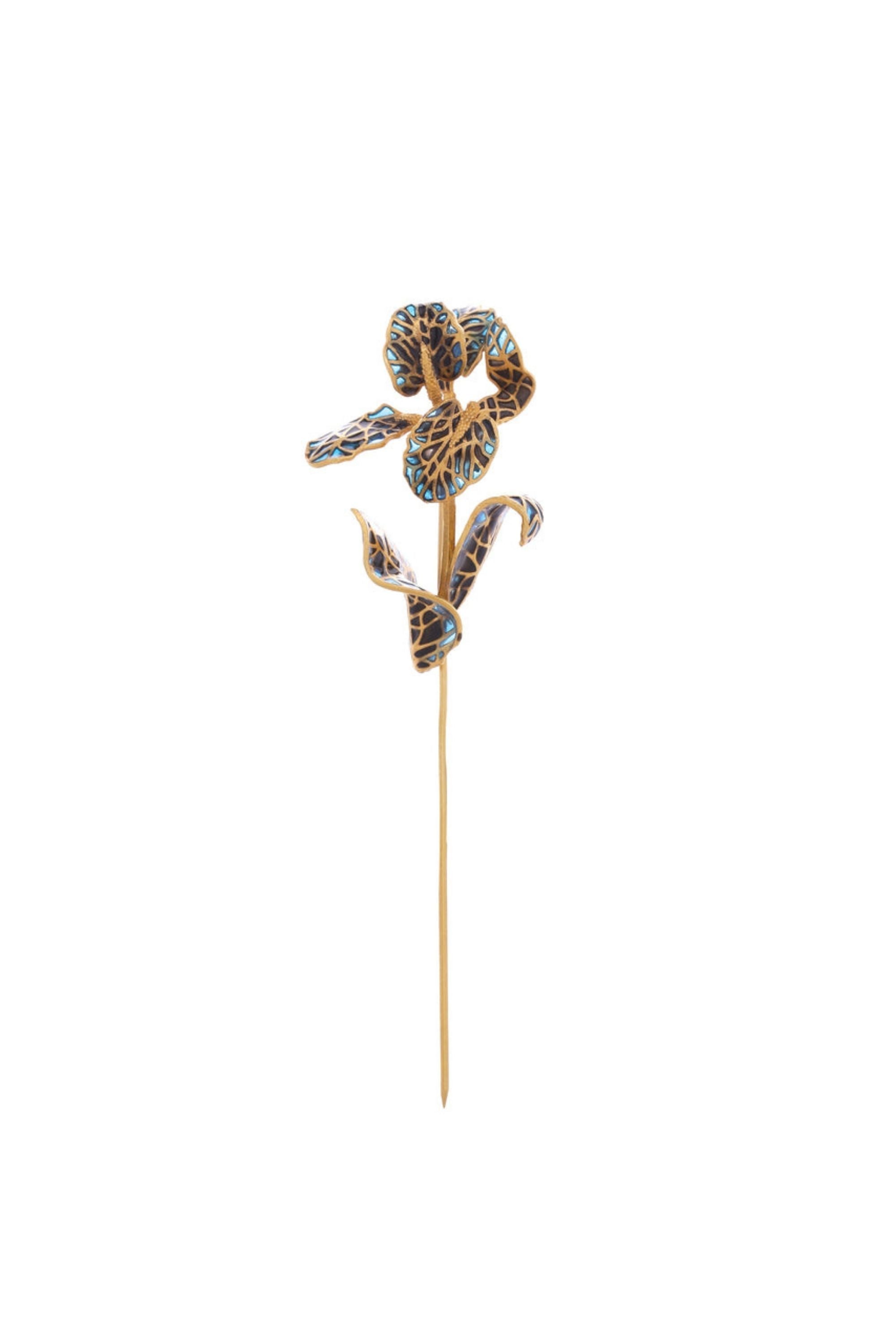 Amama,Orchid Flower Lapel Pin